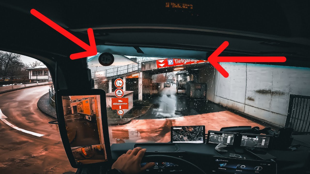 The Challenges of Narrow Entrances: A Mercedes Actros POV Experience #povtruck