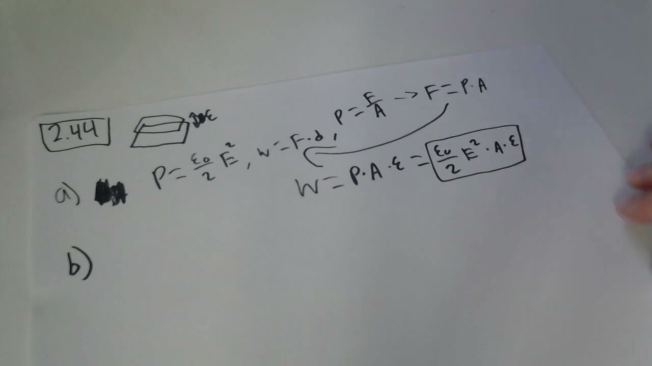 Griffith E&M Problem 2.44 Solution (By  Lucas Mendez )