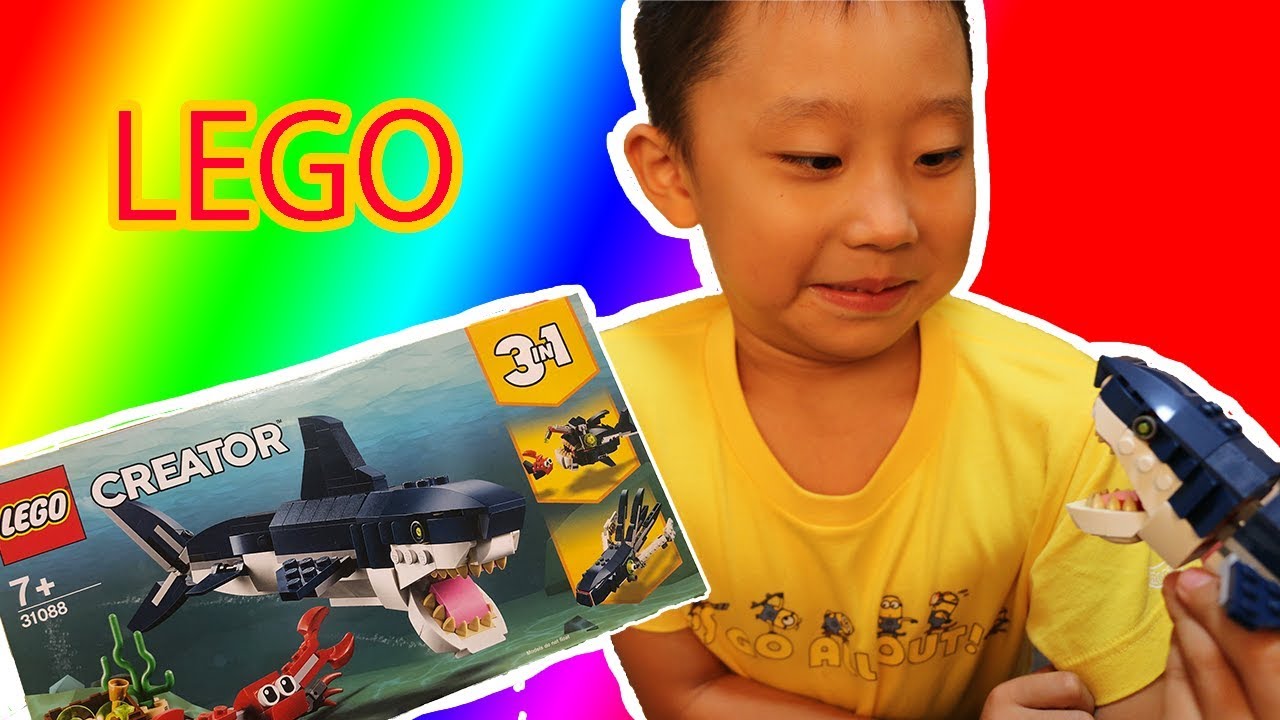［LEGO　Creator］レゴクリエイターのサメを作って遊んてみました！！