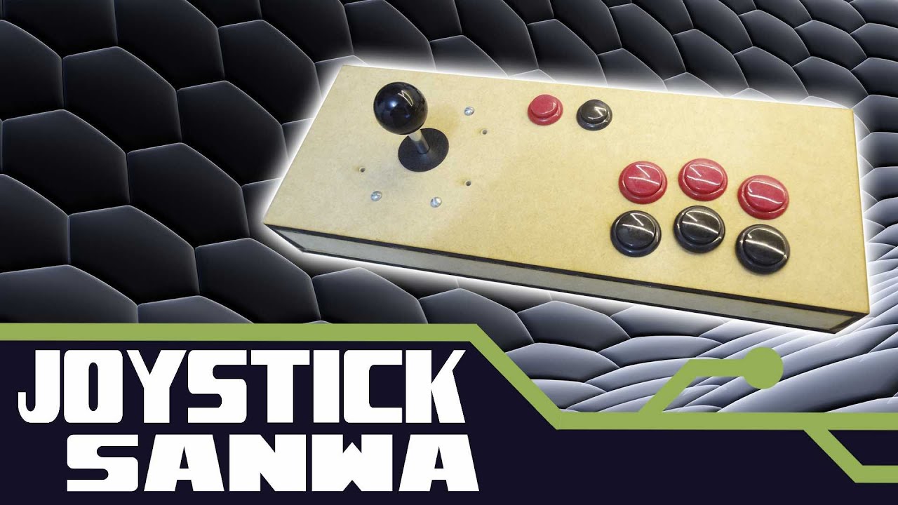 Como montar um CONTROLE ARCADE COM JOYSTICK SANWA - TIPO FLIPERAMA CASEIRO.