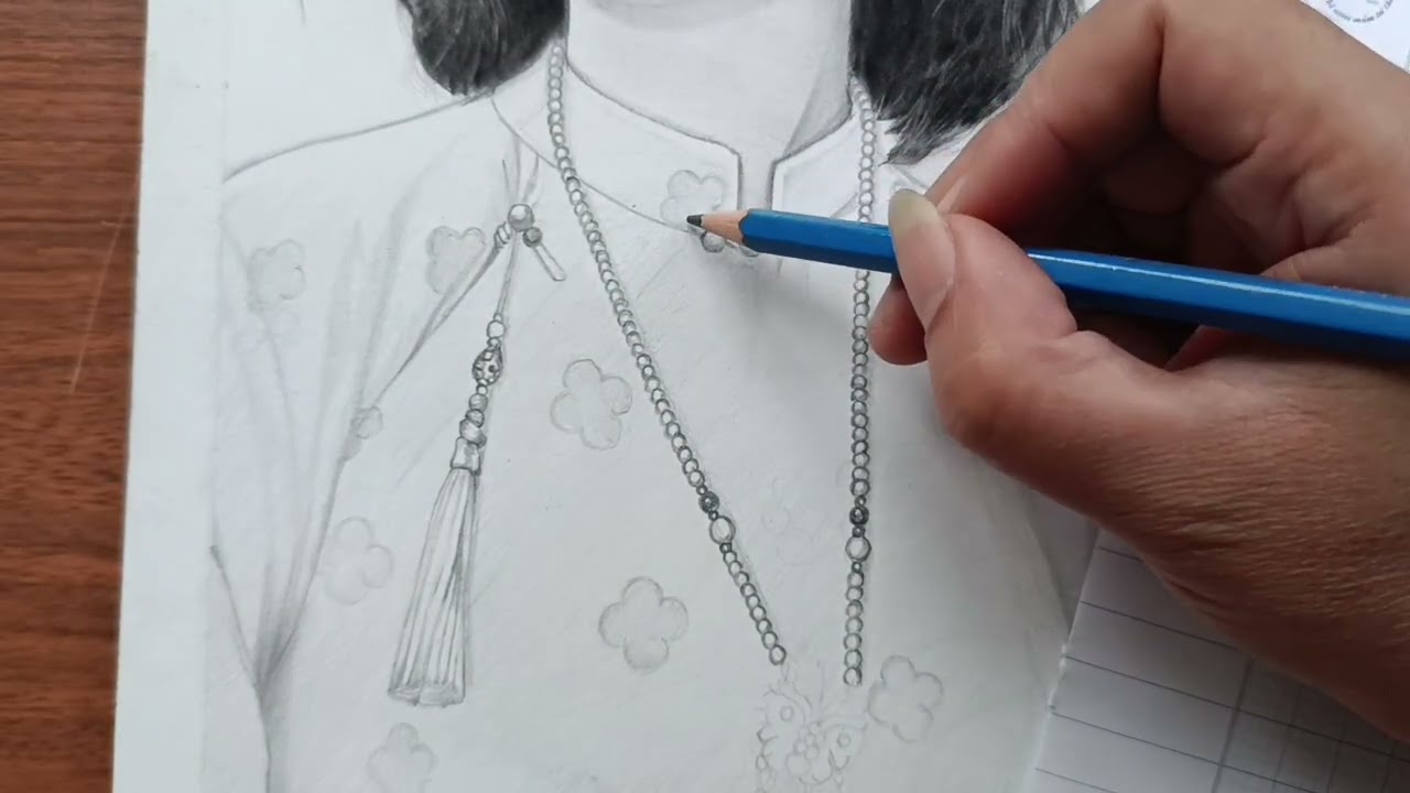Vẽ Kim Chi pk, art, drawing, painting, portrait, sketch 
