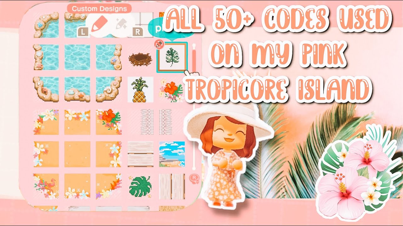 50+ ДИЗАЙН-КОДОВ, КОТОРЫЕ Я ИСПОЛЬЗОВАЛ НА МОЕМ ТРОПИЧЕСКОМ ОСТРОВЕ🌺 | Animal Crossing New Horizons