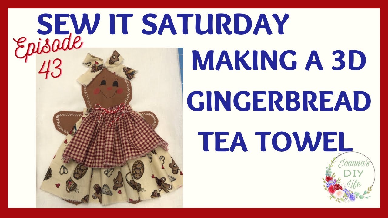 3D GINGERBREAD TEA TOWEL