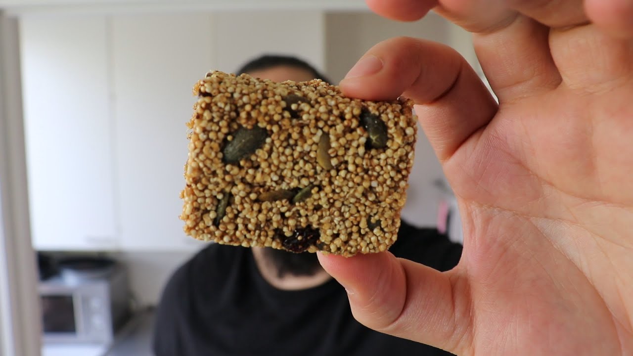 Homemade Alegrias! Mexican amaranth candy bars