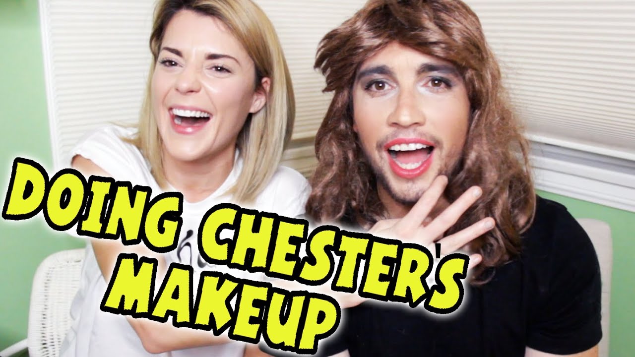 DOING CHESTER SEE'S MAKEUP // Grace Helbig