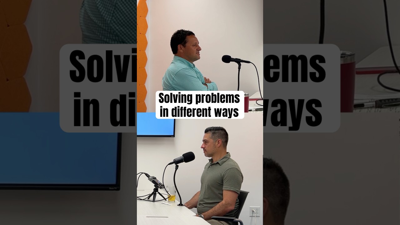 Solving problems in different ways.