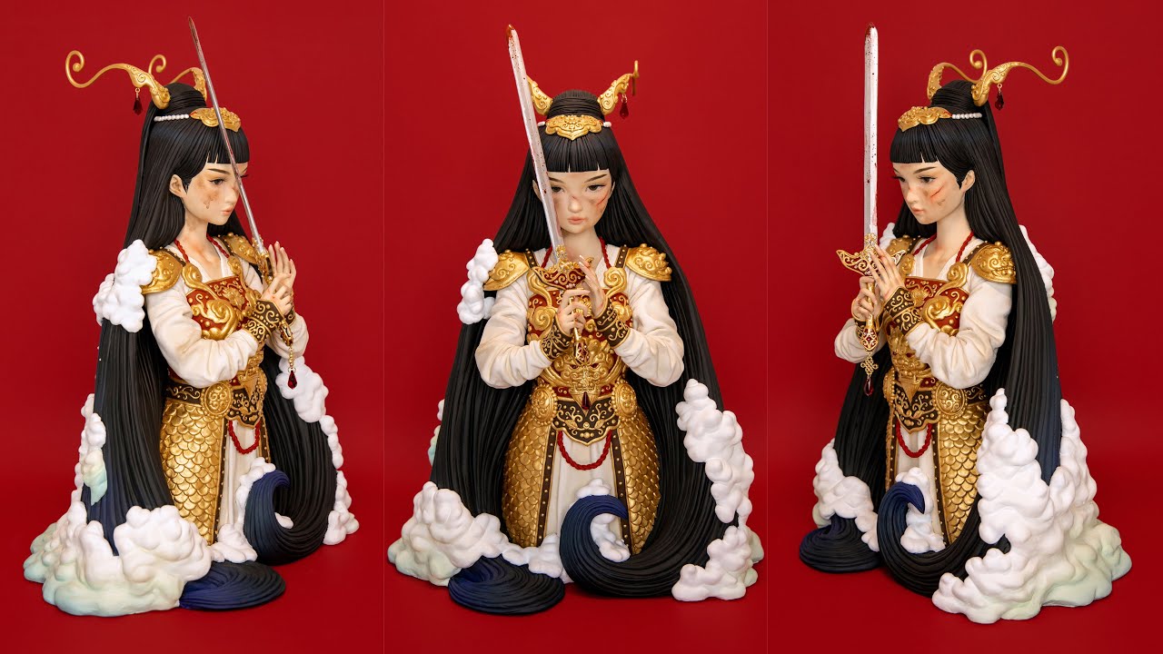 “Heroine” Making Process | Chinese Mythology Character Sculpture