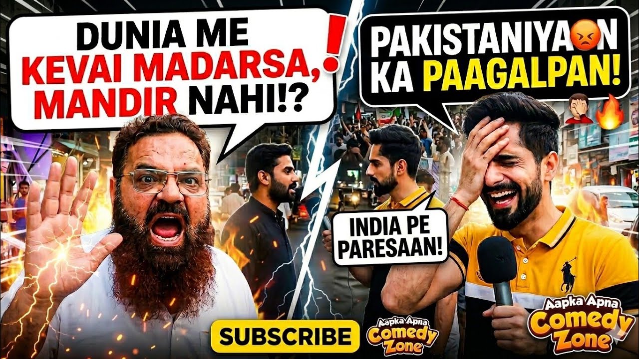 Pakistani Public Funny Reactions on India 😂 | Viral Public Opinion Compilation
