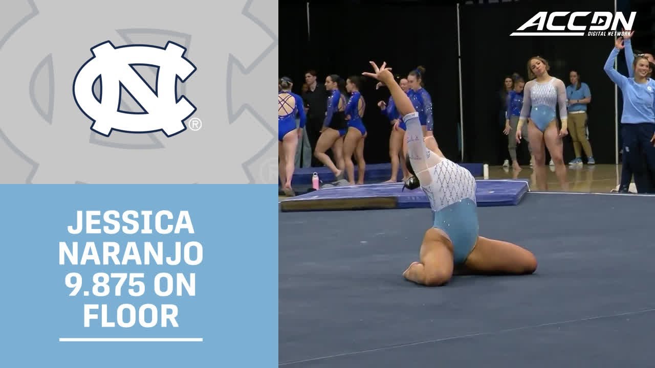 UNC Junior Jessica Naranjo's 9.875 On Floor Earns 1st Place
