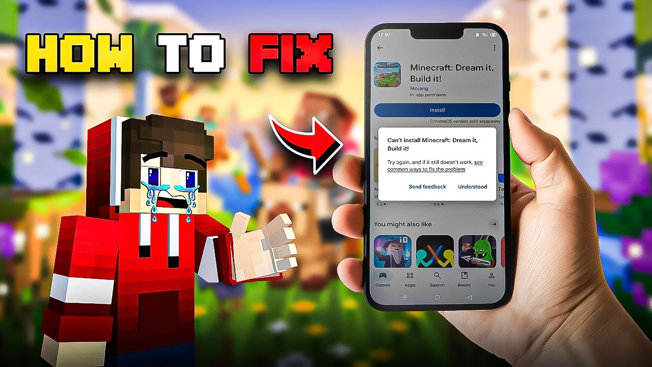 How to fix Can't install Minecraft in Play store : Minecraft app not installed 2026