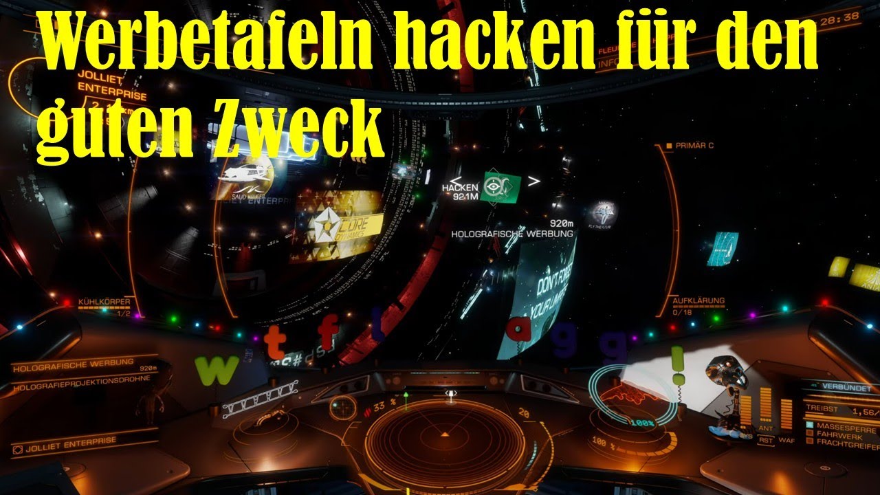 Elite Dangerous: Werbetafeln hacken für das höhere Gut