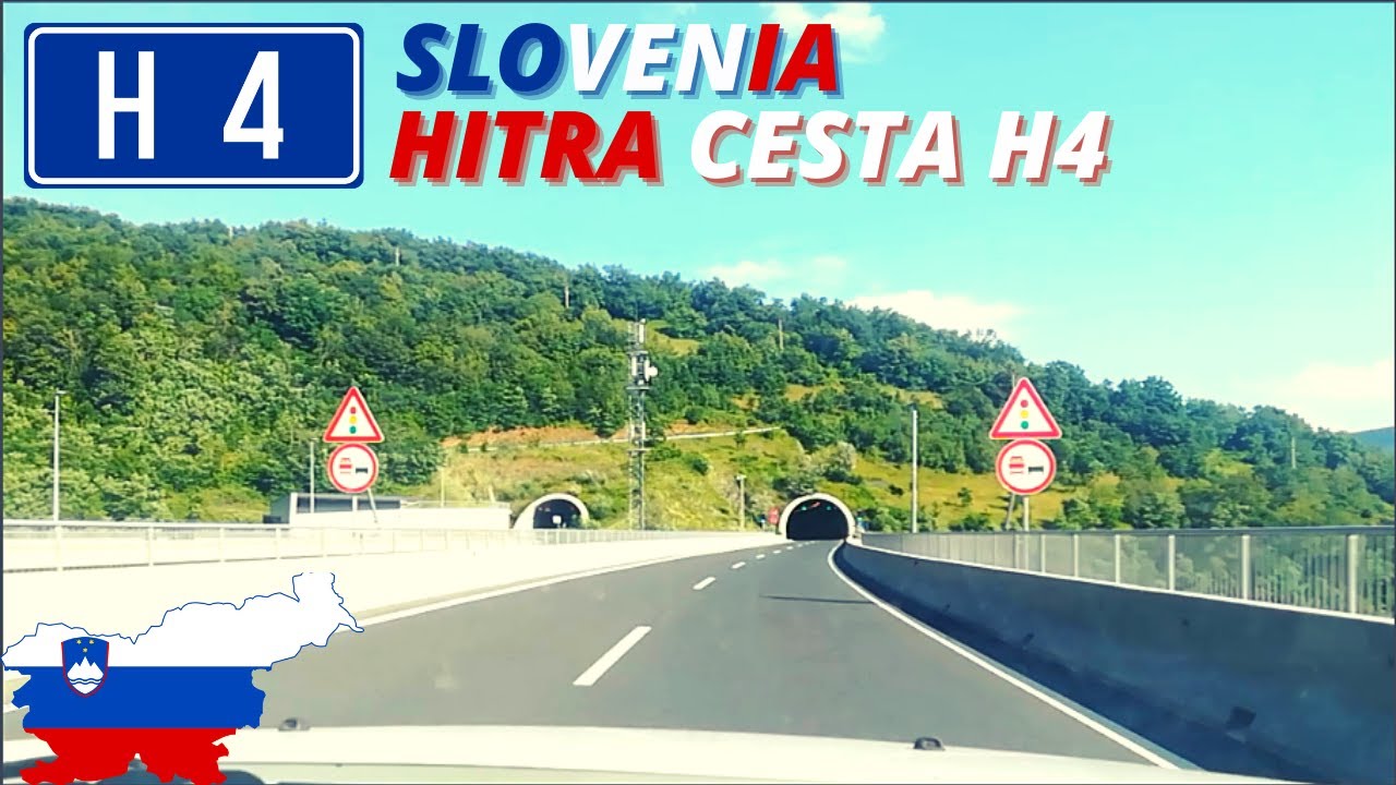 Slovenia, Expressway H4, Vipavska Hitra Cesta: full route/celi krog (smer Razdrta)