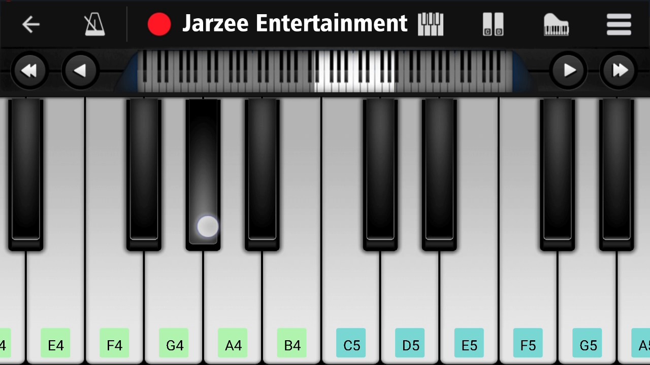 Surili Akhiyon Wale (Veer) - Easy Mobile Piano Tutorial | Jarzee Entertainment