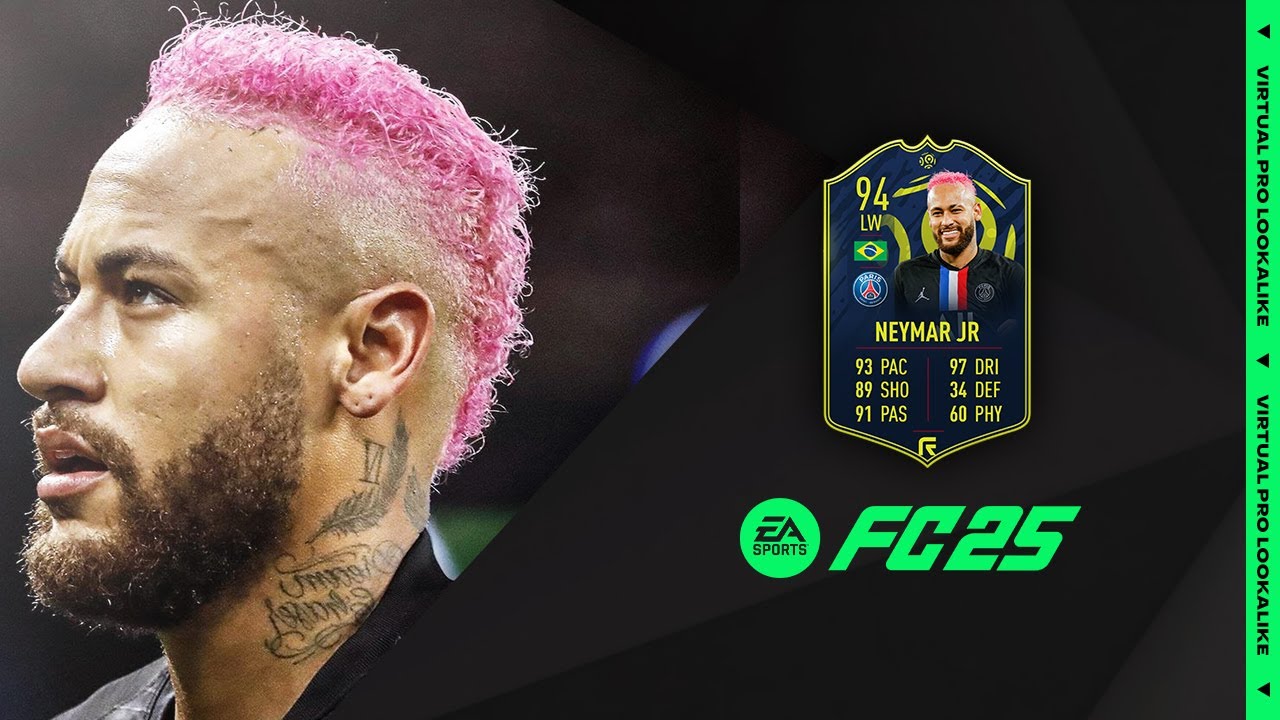 EAFC 25 | HOW TO CREATE | NEYMAR JR. (PSG 2020 PINK HAIR) (PRO CLUBS)