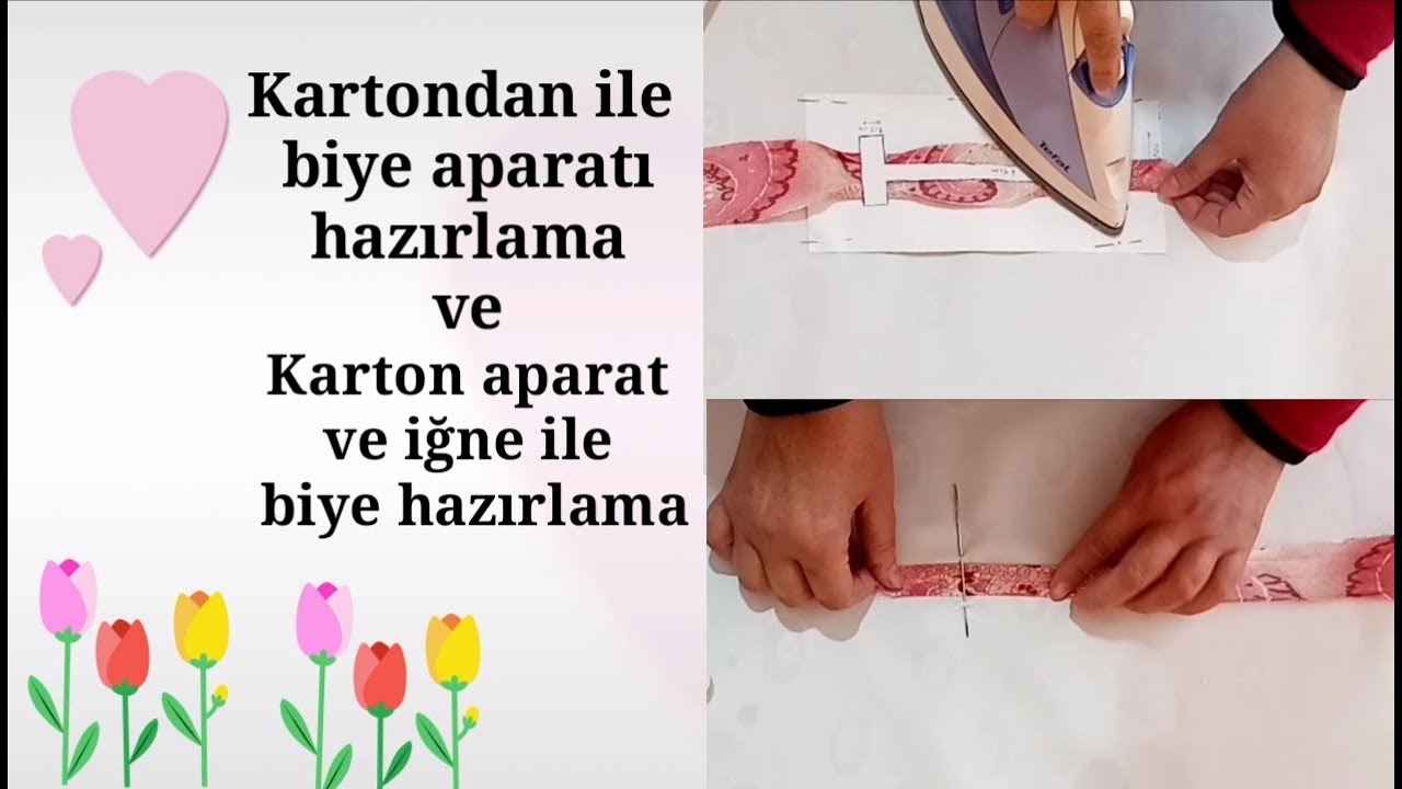 Biye nasıl yapılır? Biye şeridi hazırlama/Biye aparatı ile biye hazırlama.