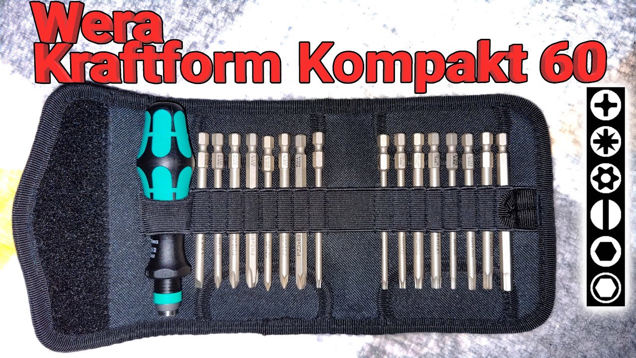Обзор Wera Kraftform Kompakt 60 Немецкая отвертка с держателем бит