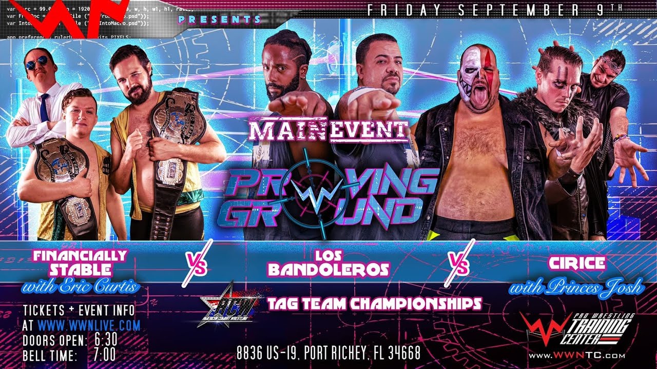 Financially Stable vs Cirice vs Los Bandoleros - WWN/ACW Tag Team Championship - WWN Proving Ground