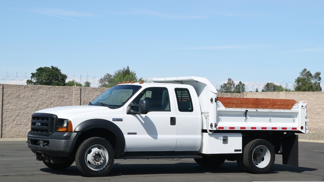 2006 Ford F450 4x4 3-4 Yard Dump Truck
