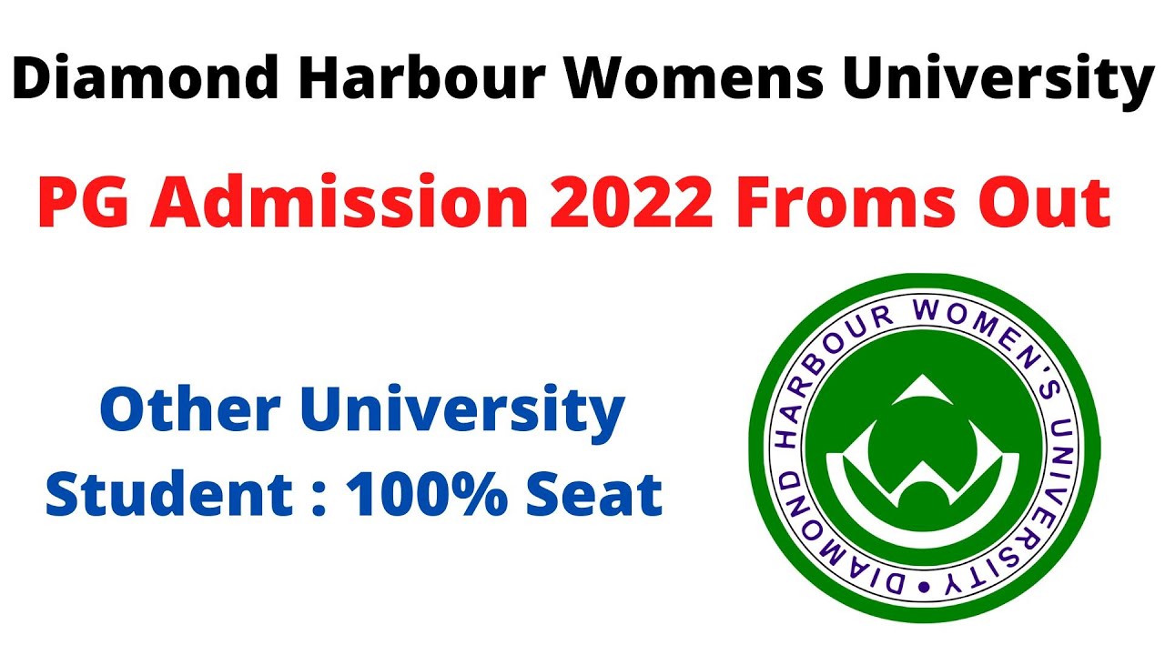 Diamond Harbour Womens University PG Admission 2022 Froms Out
