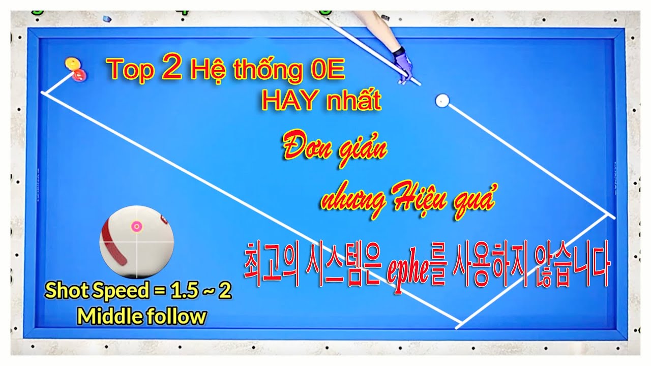 TOP 2 hệ thống nút số bida 0 Ephe HAY - DỄ NHỚ nhất - 최고의 시스템은 ephe를 사용하지 않습니다 - 3 Cushion Billiards