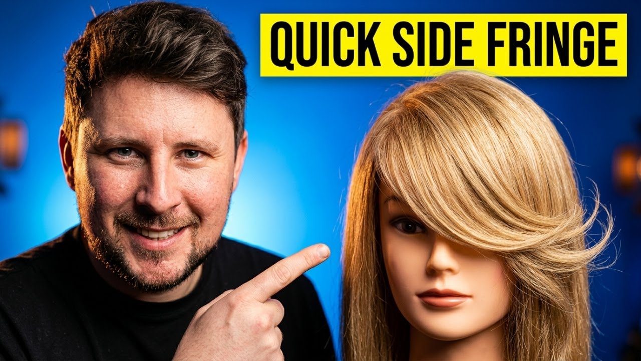 The EASIEST way to Cut a Side Fringe from Curtain Bangs
