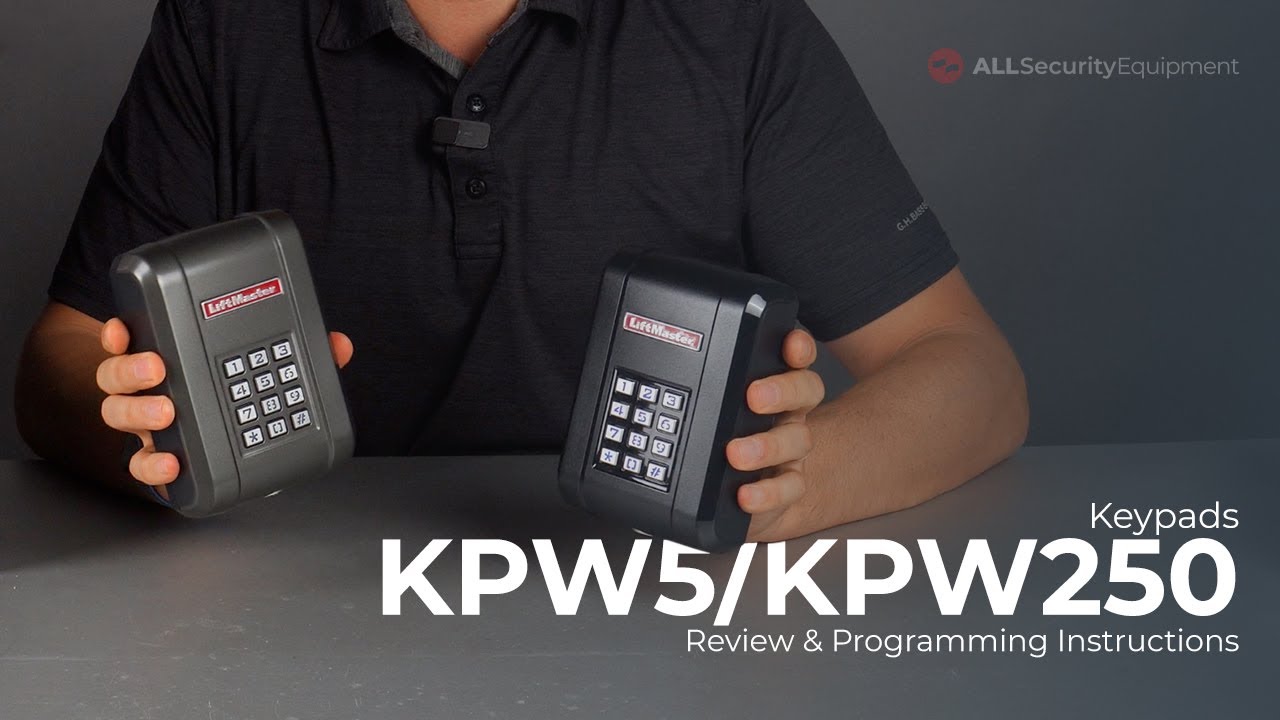 LiftMaster KPW5 and KPW250 Keypads Review and Programming Instructions | All Security Equipment
