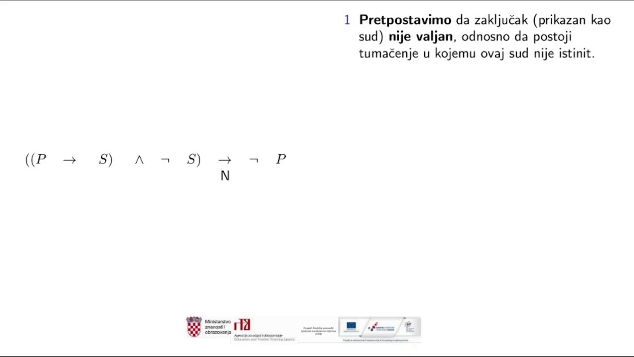 Logika, 3. r. S&Scaron; - Valjanost zaključka