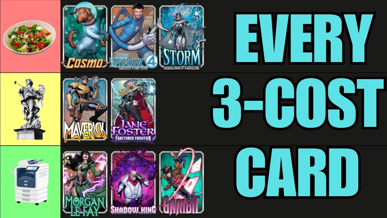 Every 3-Cost Card Ranked From S to F | Marvel Snap Tier List