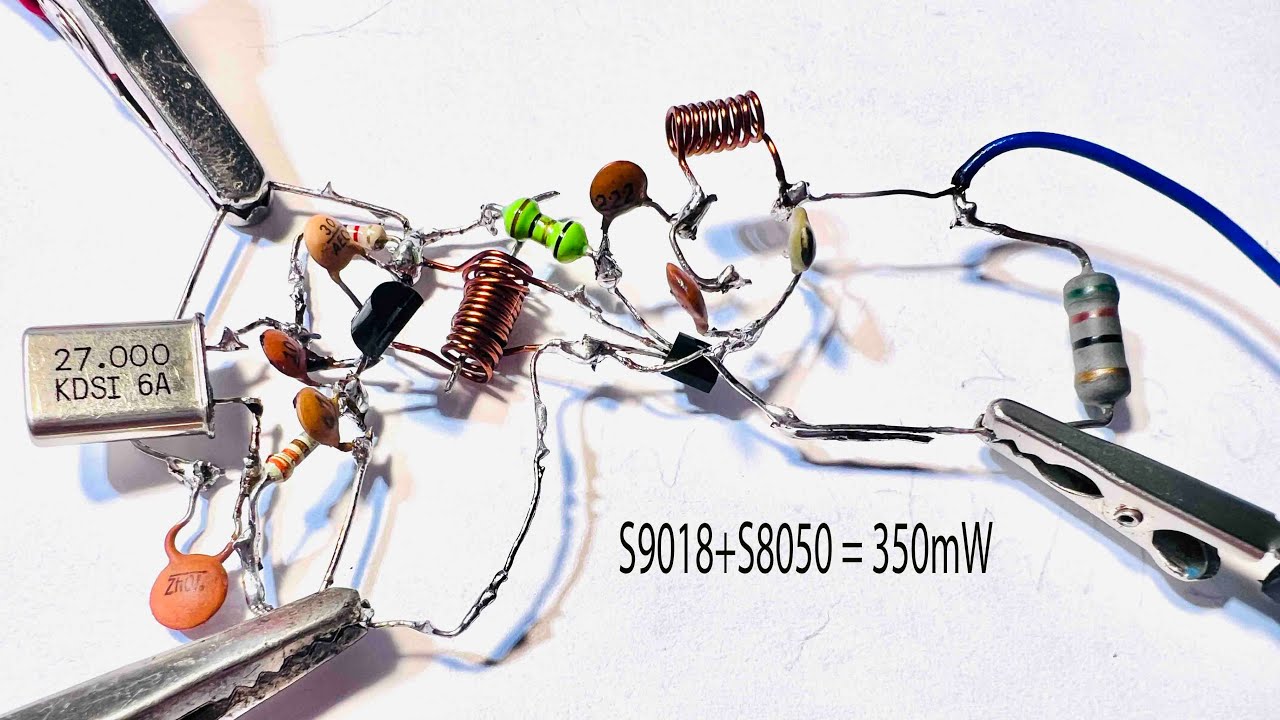 27 MHz transmitter with 350 mW output power