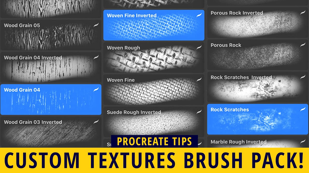 PROCREATE 5 — обучающее видео по созданию набора кистей с пользовательскими текстурами!