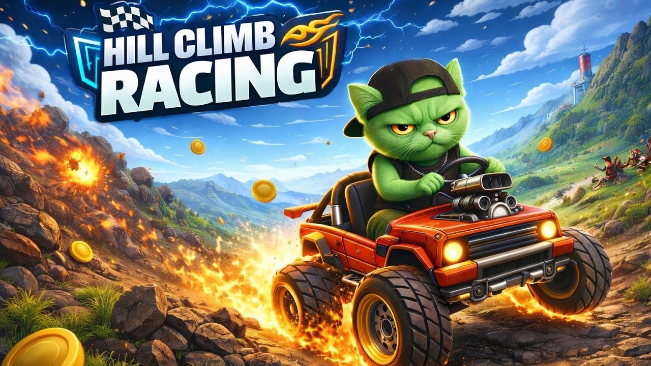 Hill Climb Racing Gameplay 🚗💥 Extreme Climb & Crazy Moments