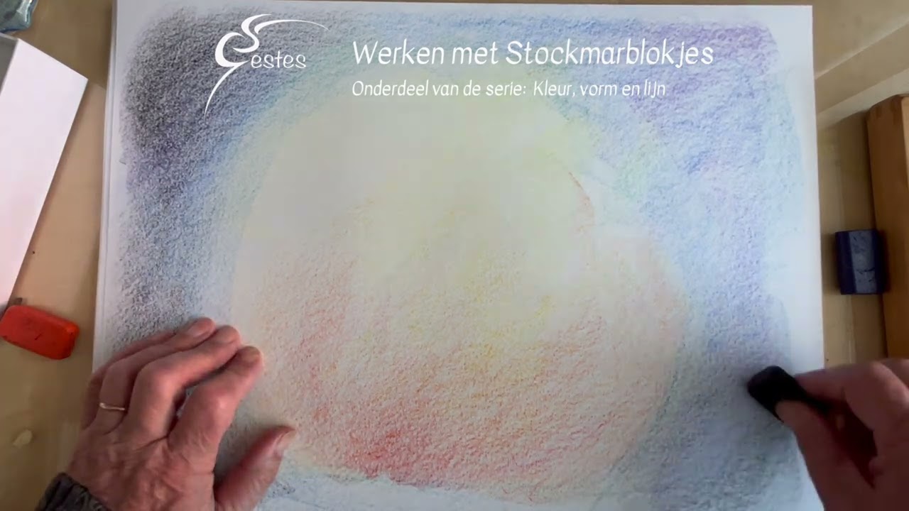 Drawing with Stockmar wax blocks - 'And it was light'