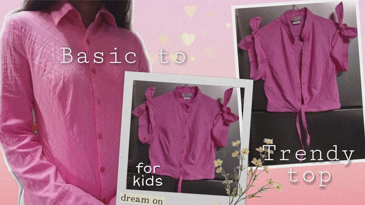 DIY: Basic polo shirt to Trendy top for kids | Thrift flip | Refashion #22  | Madebykatilin