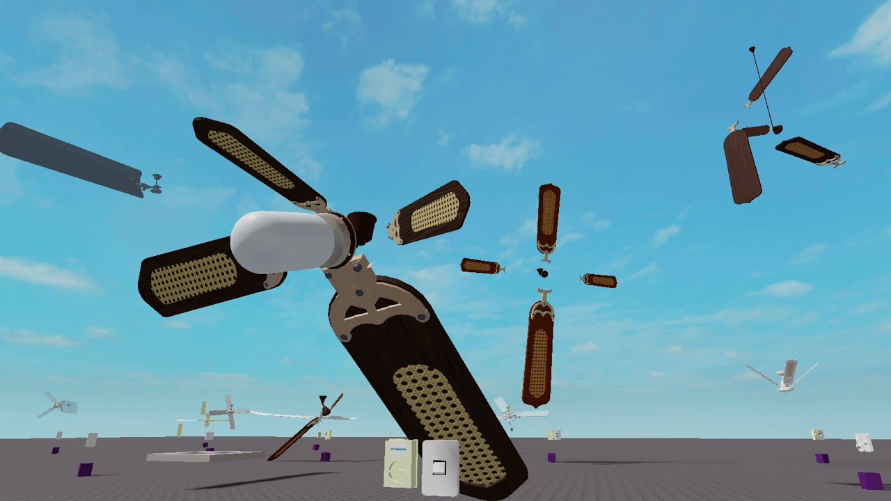 Super Wobbly Ceiling Fans : Roblox Fan Video