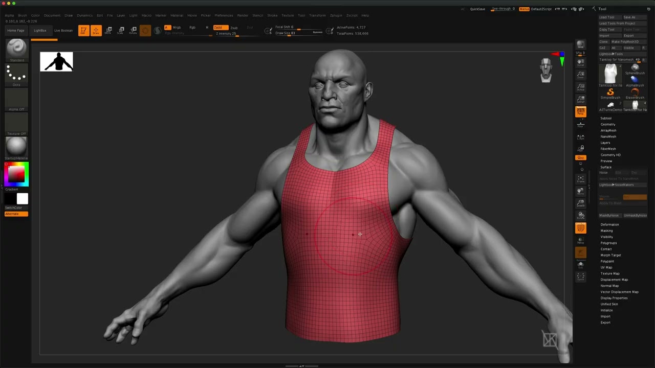 Intro to ZBrush 43  Surface Noise