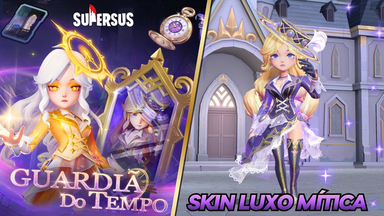 CHEGOU! NOVA SKIN de LUXO MÍTICA a GUARDIÃ DO TEMPO no Super sus - Quem é o Impostor?