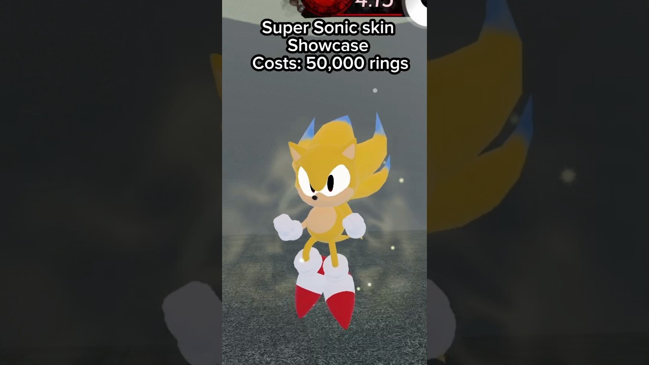 Super Sonic Skin showcase #outcomememories #sonicthehedgehog #roblox