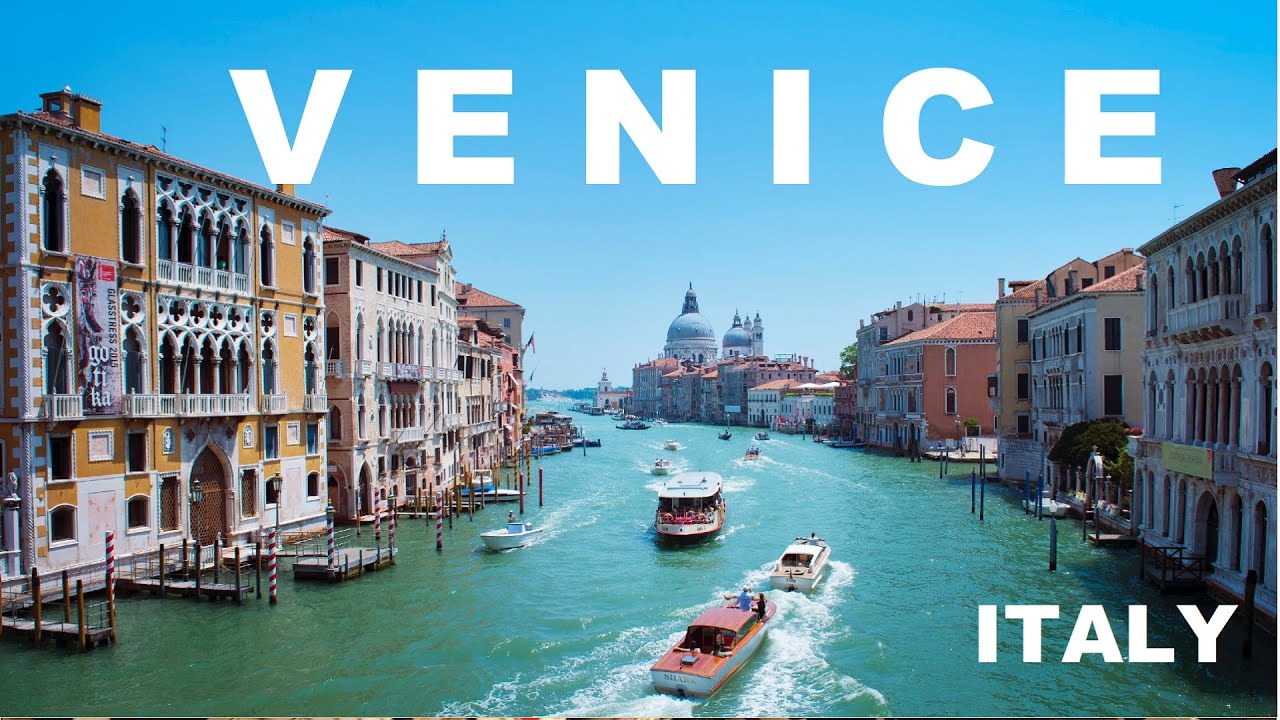 VENICE ITALY 4K DRONE GONDOLA RIDE VENEZIA VENETIAN MASK GRAND CANAL DOGE PALACE MURANO BURANO GLASS