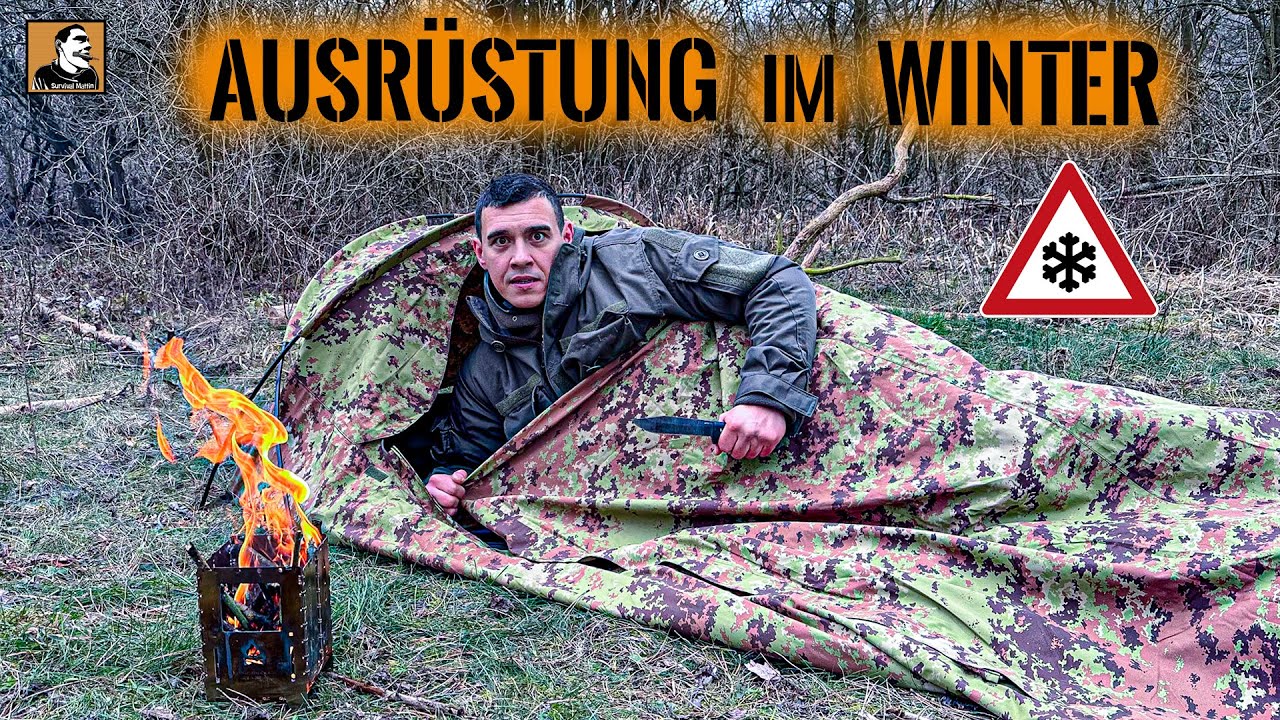 24h Winter Test TARP HÄNGEMATTE BIWAKSACK ZELT | Falsche Ausrüstung ist TÖDLICH | Survival Mattin