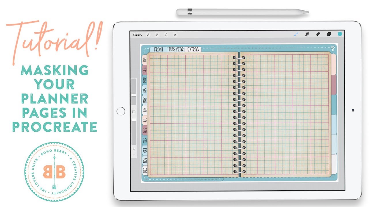 Masking Your Digital Planner Pages in Procreate