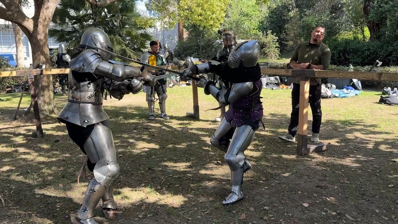 Buhurt Armored Combat - Outdoor Sparring & Training 18 - Los Angeles Golden Knights