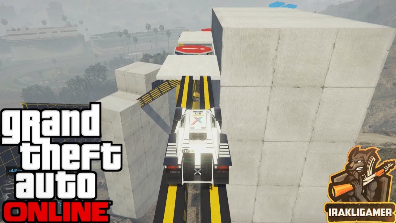 GTA 5 ONLINE ქართულად 👀პარკური CAR PARKOUR!