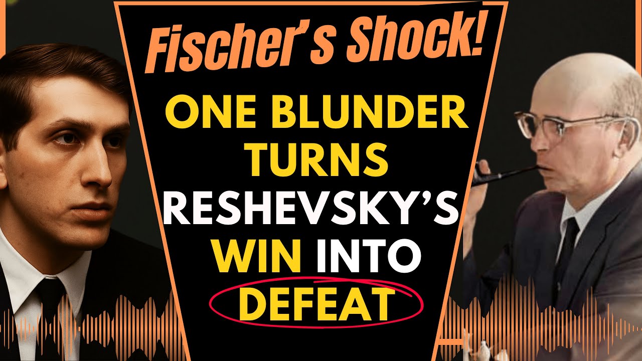 Fischer Shocks Reshevsky’s Fatal Blunder! From Brilliance to Disaster in Epic 1970 Blitz Battle