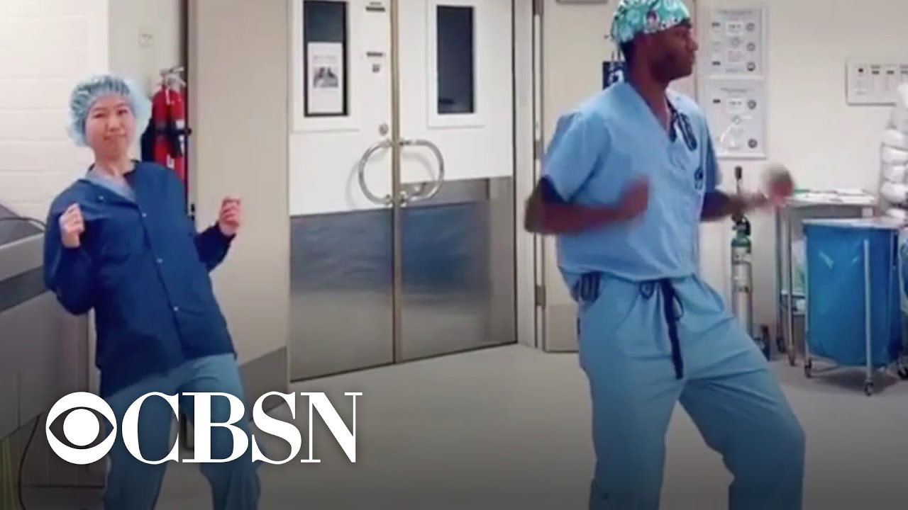 Doctor rallies coworkers to dance on TikTok to spread joy