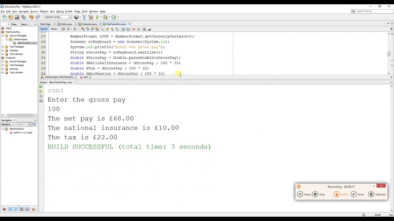 Miss Taxin (Updated coding)