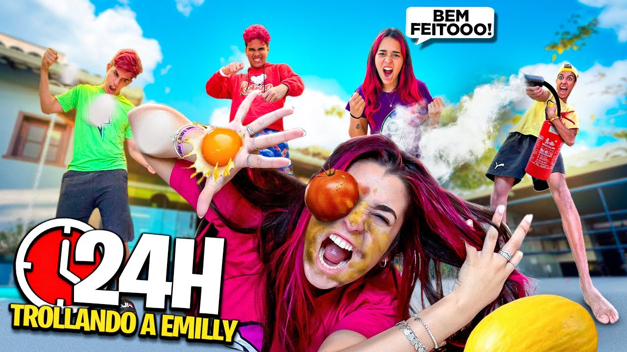 24 HORAS TROLANDO A EMILLY VICK *trolagens épicas