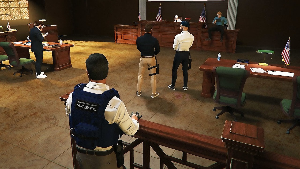 Brian Attends the Pre-Trial Hearing B/W The People vs Raymond Romanov! | NoPixel RP | GTA RP