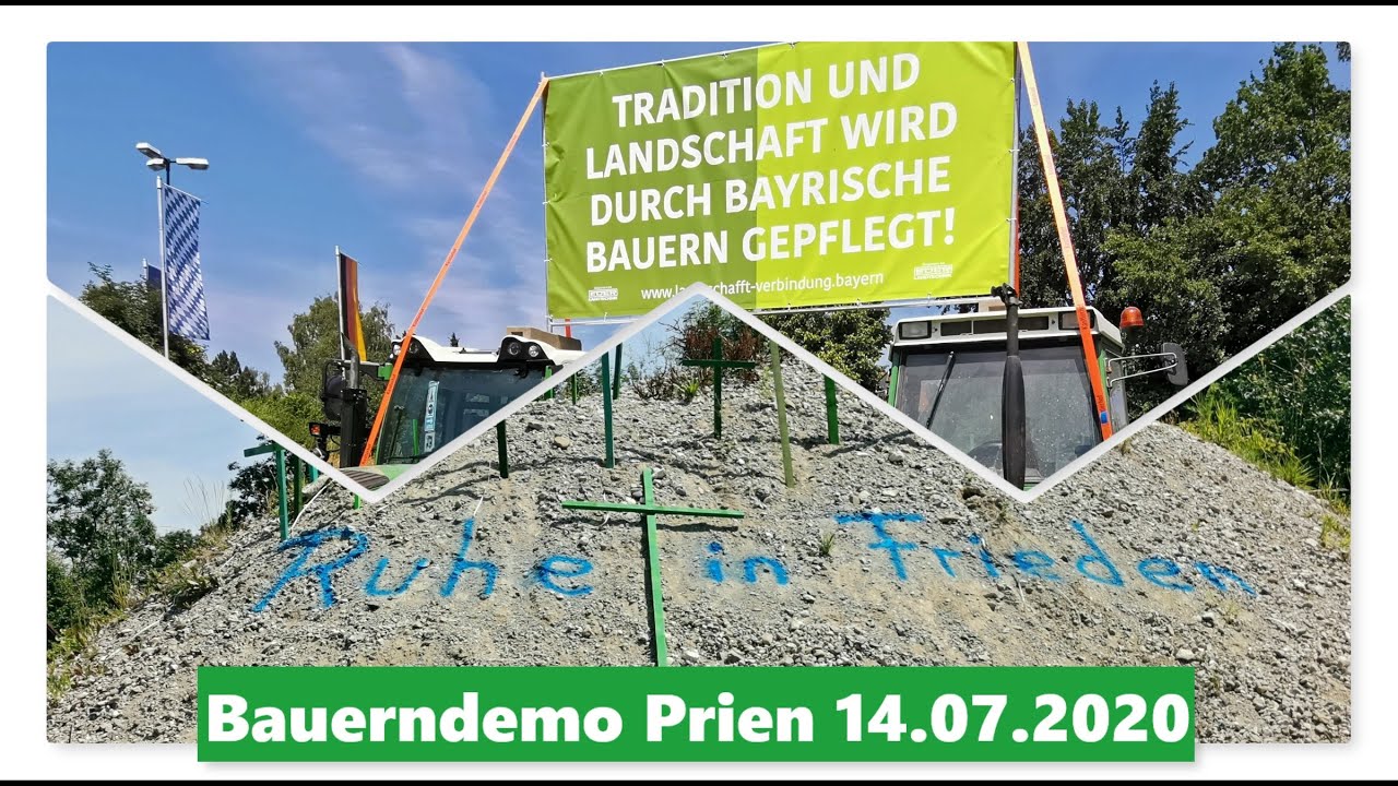 Bauerndemo in Prien am Chiemsee 14.07.2020 - Merkel / Söder und Kaniber