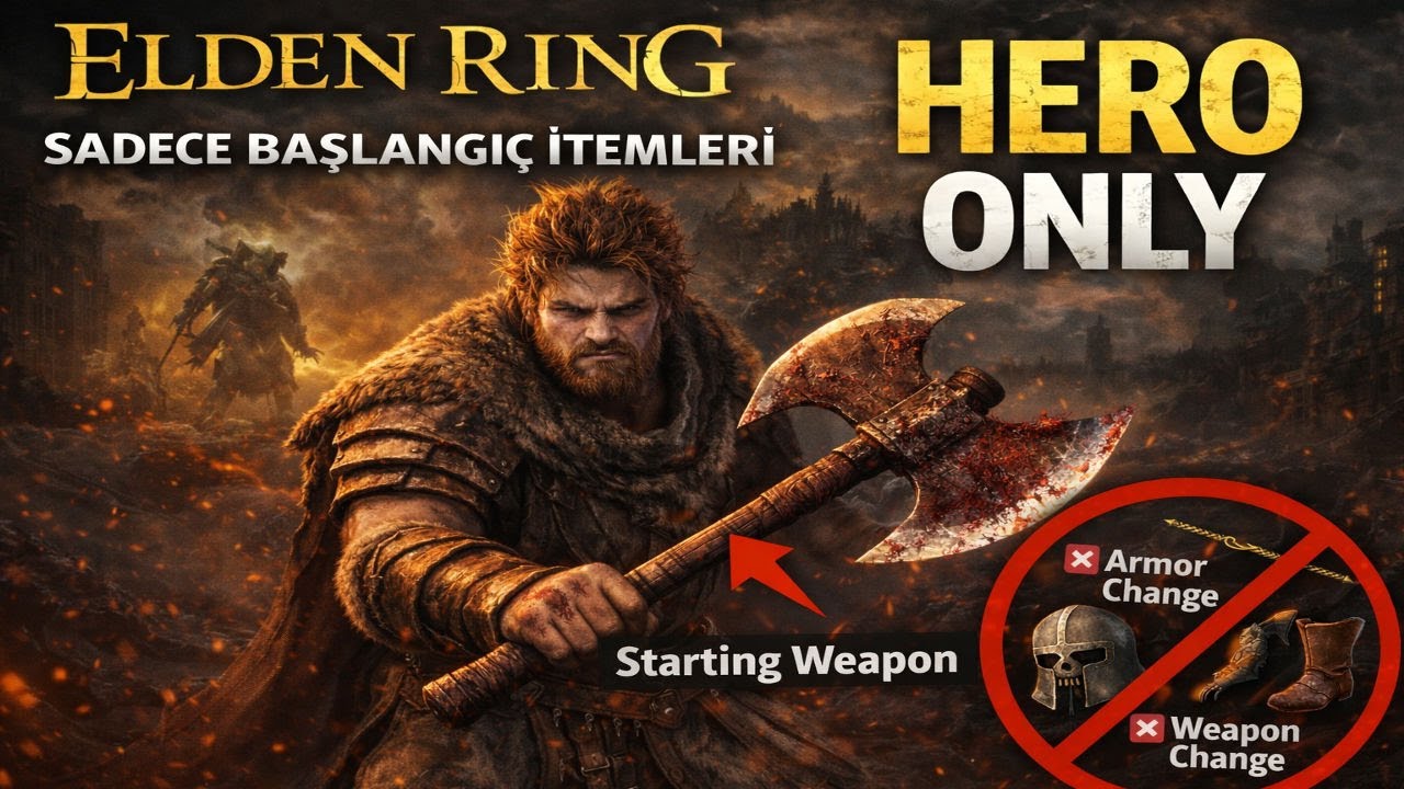 “SADECE HERO CLASS VE BAŞLANGIÇ İTEMLERİ İLE BİTİRDİM! | Elden Ring” #3