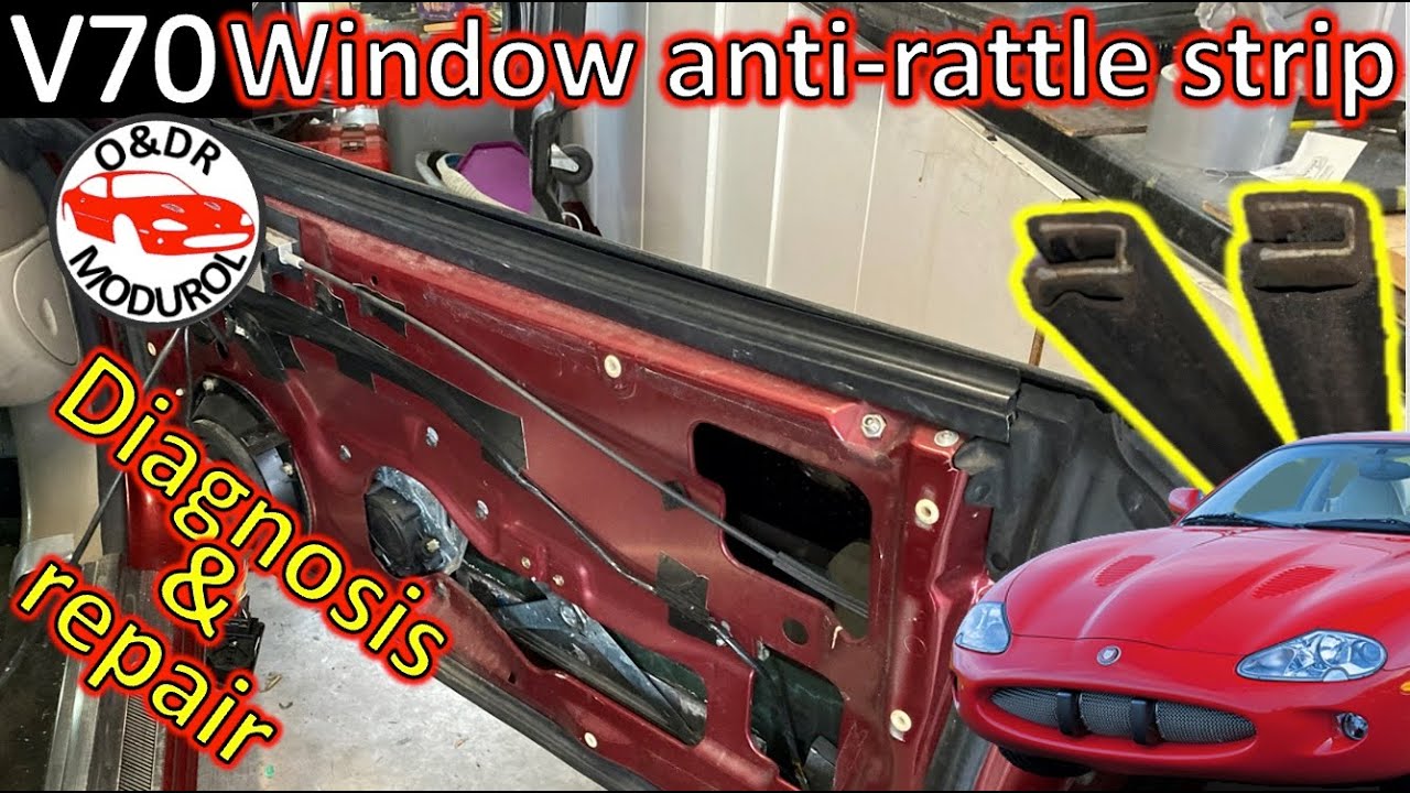 Jaguar X100 Window Anti-Rattle Strips: Repair, Replace & Guide-Rail Fix  XK8 XKR V70